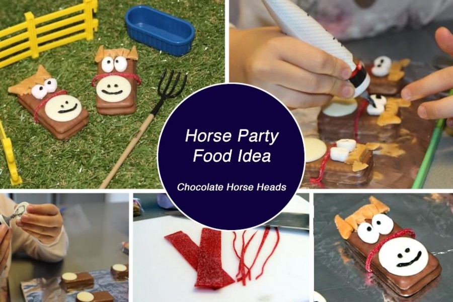 Horse Party Food Ideas - Chocolate Horse Heads | Filly and Co