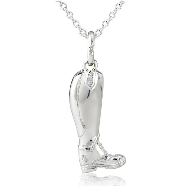 Riding Boot Pendant Necklace