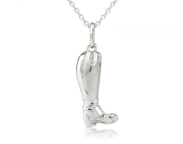 Riding Boot Pendant Necklace