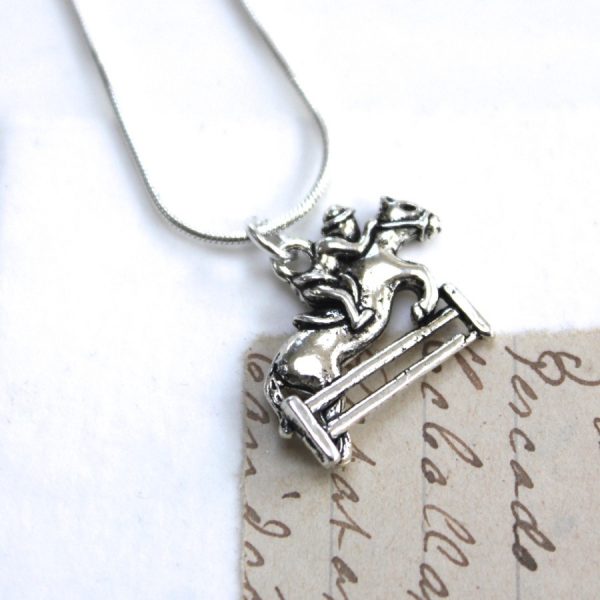 Show Jumping Horse Necklace
