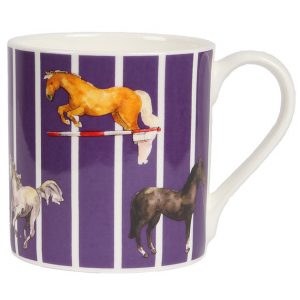 Milly Green Purple Horse Mug