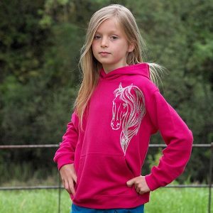Pink Glamour Horse Hoodie