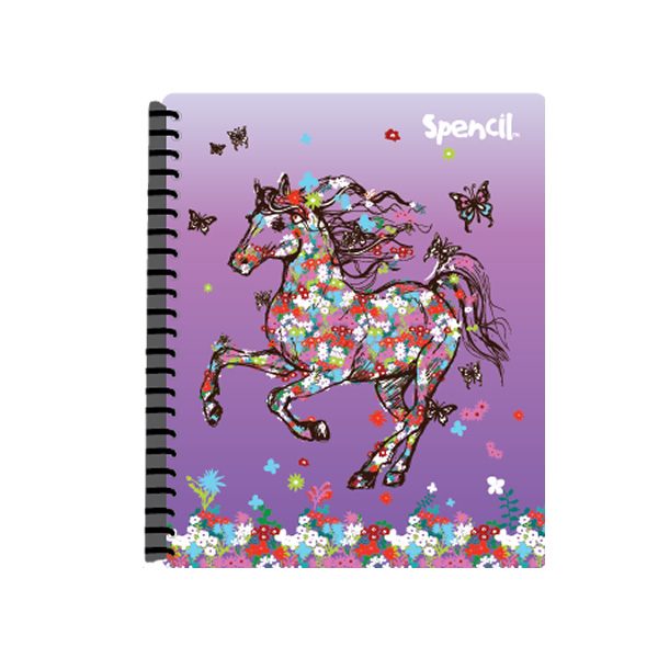 A4 Flower Horse Display Book