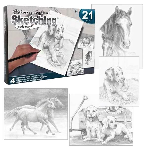 Sketching Made Easy Horses and Dogs Set