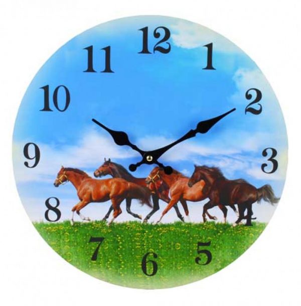 Horses Run Clock