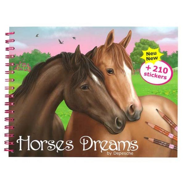 Horse Dreams Colouring in book