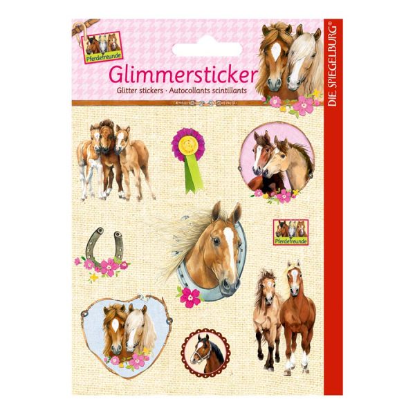 Horse Friends Glitter Stickers