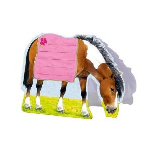 Horse Shaped Note Pad