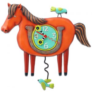 Lucky Horse Clock