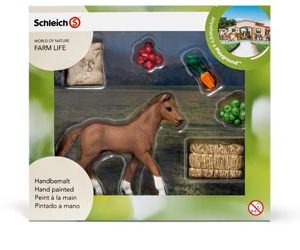 Schleich Foal Eating Mini Playset