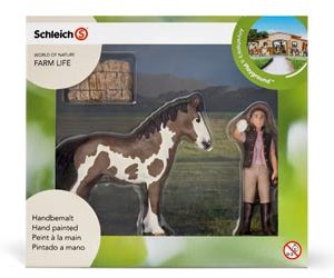 Schleich Foal Cleaning Mini Playset