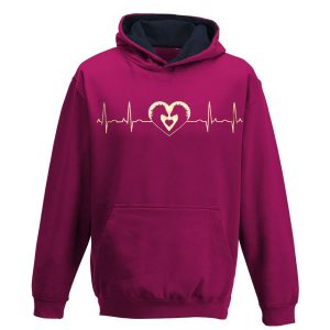 horse heartbeat hoodie