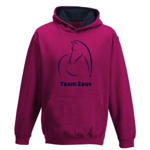 Line horse personalised hoodie