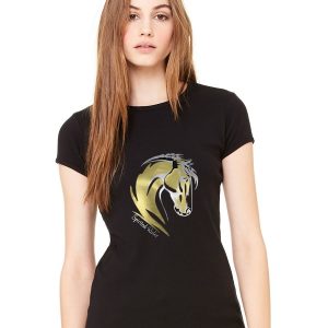 gold two tone horse crew ladies