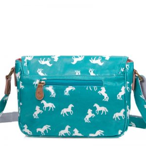 aqua horse handbag