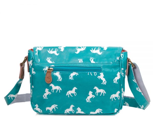 aqua horse handbag