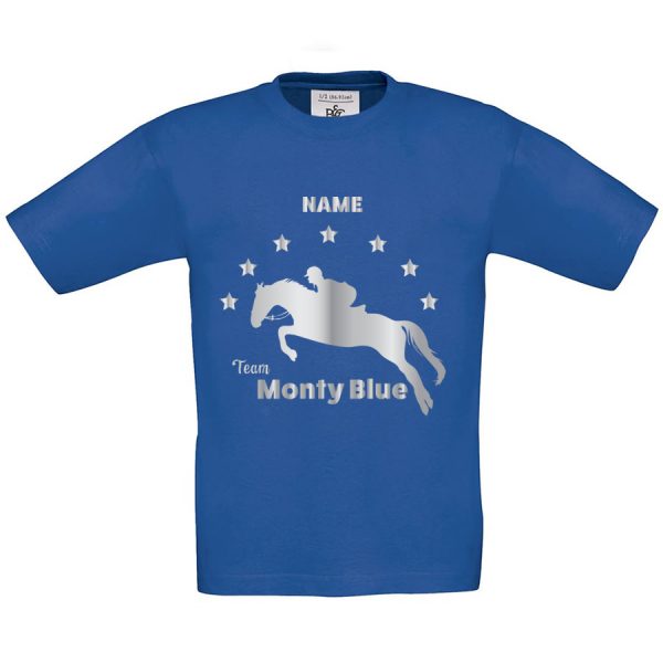 jumping horse personalised tshirt