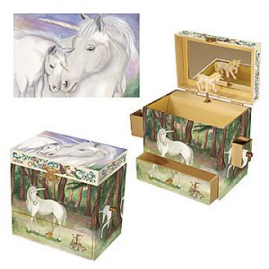 Unicorn music box large