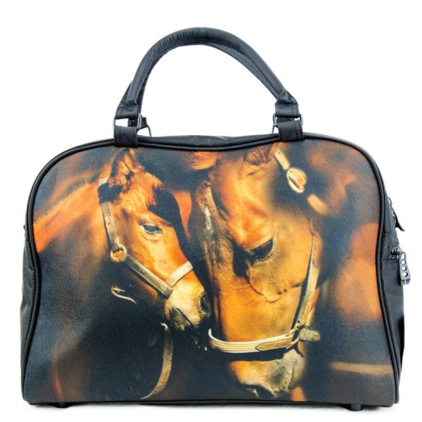 mare and foal overnight felt bag