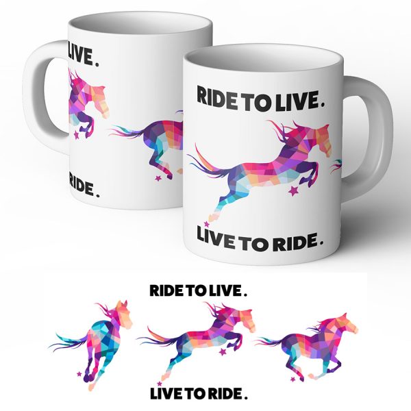 ride to live live to ride mug