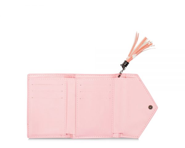 folding horse wallet pink