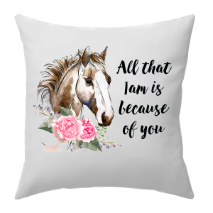 flower horse cushion