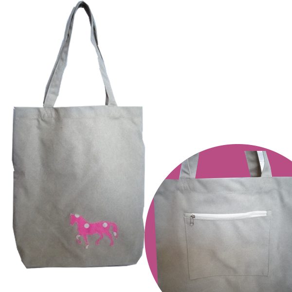Canvas Horse Tote