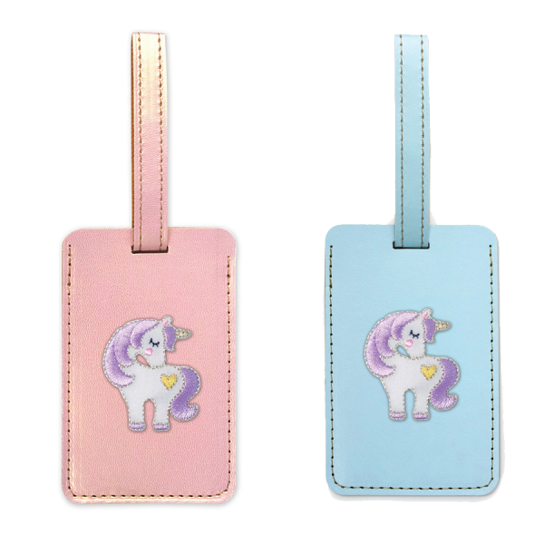 sweet unicorn bag tag