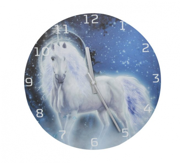 Blue Unicorn Clock