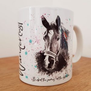 wanderlust horse mug