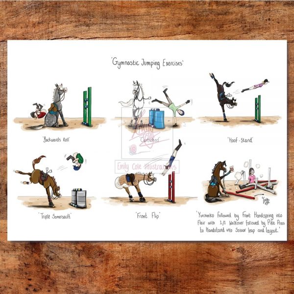 Gymnastic Exercises Greeting Card