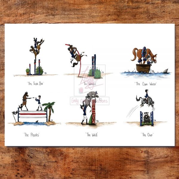 Show Jumping Collection Greeting Card