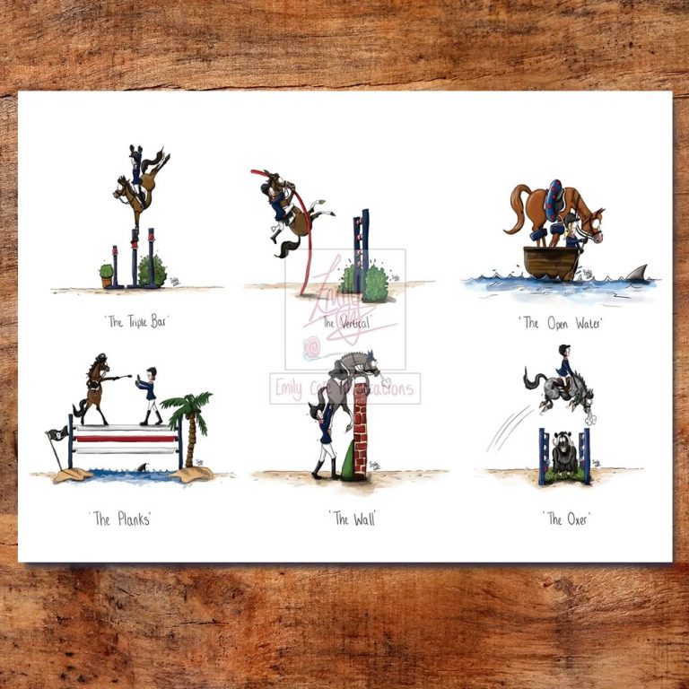 Show Jumping Collection Greeting Card Filly and Co Horse Gifts