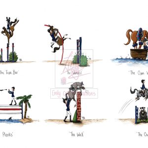 Show Jumping Collection Greeting Card