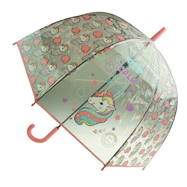 unicorn umbrella pink