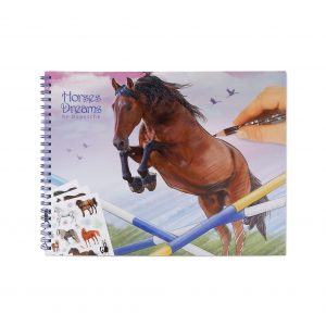 Horse dreams colouring in book