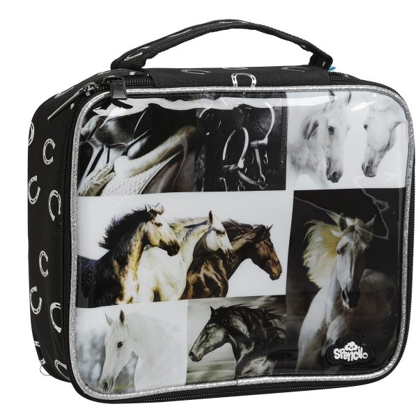 B&W Horse Lunch Box - Filly and Co Horse Gifts