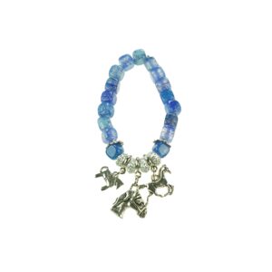 Horse Trinket Bracelet Blue